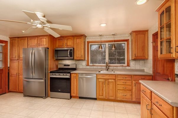 Interior, Kitchen, Recessed Lighting, Stainless Steel Appliances