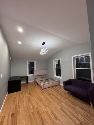 Billiard Table, Game Room, Interior, Recessed Lighting, Wood Texture Flooring