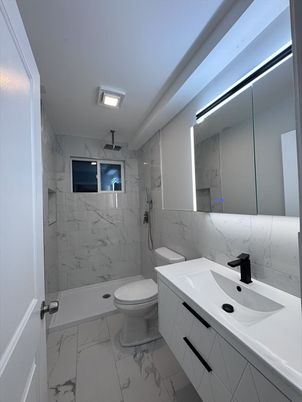 Bathroom, Dual Sink Vanities, Interior, Marble, Marble Walls