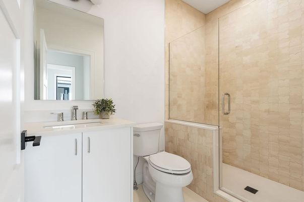 Bathroom, Glass Shower, Interior