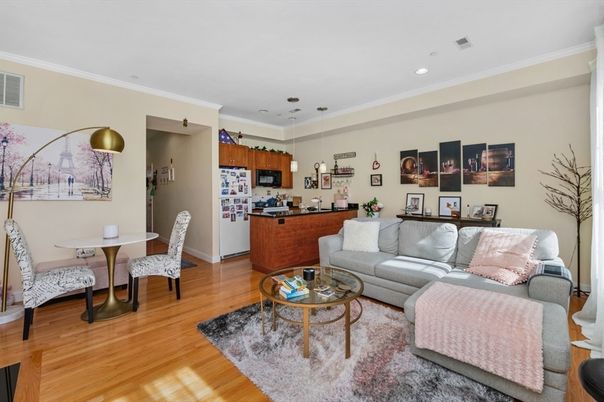 Dining room, Interior, Kitchen, Living room, Pendant Lights, Recessed Lighting, Wood Texture Flooring