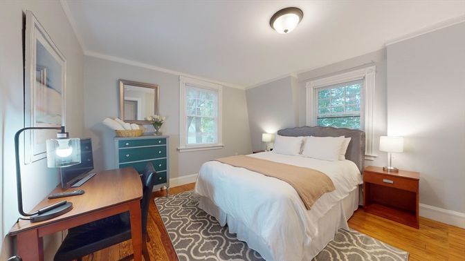 Bedroom, Interior, Wood Texture Flooring