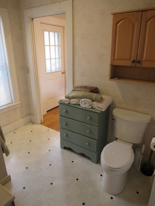 Bathroom, Interior, Wood Texture Flooring