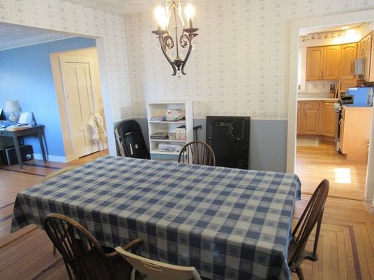 Chandelier, Dining room, Interior, Kitchen, Wood Texture Flooring