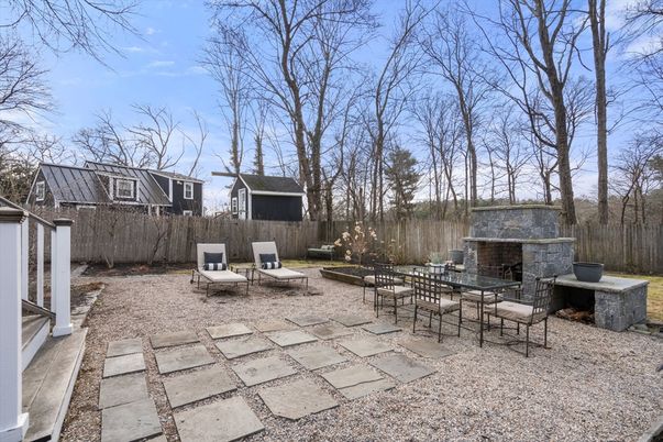 Backyard, Exterior, Fireplace