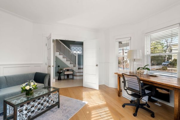 Home Office, Interior, Wood Texture Flooring