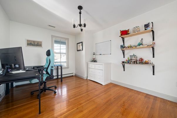 Home Office, Interior, Wood Texture Flooring