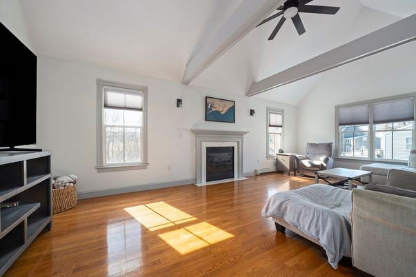 Fireplace, Interior, Living room, Wood Texture Flooring