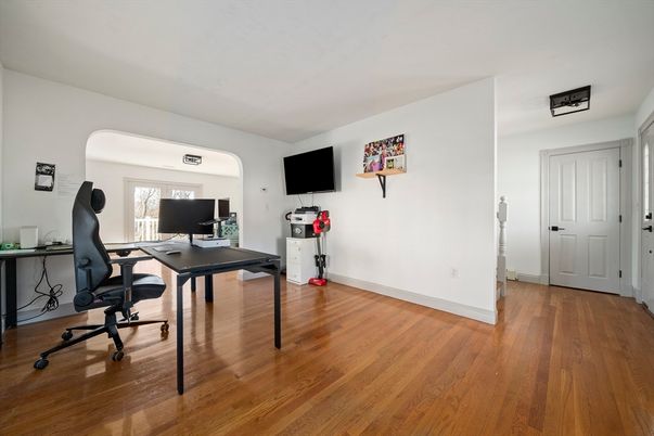 Home Office, Interior, Wood Texture Flooring