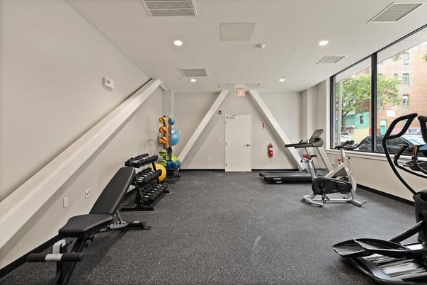 Fitness Equipment, Interior, Recessed Lighting