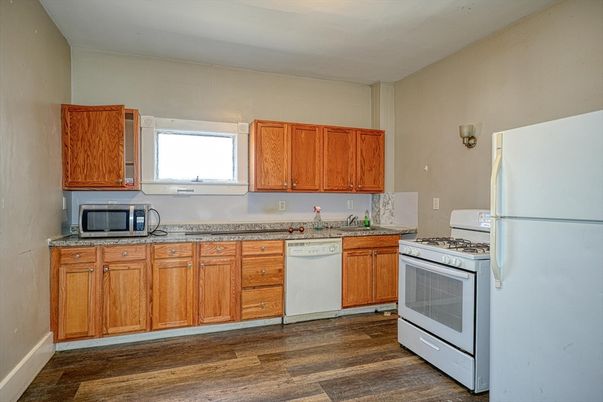 Interior, Kitchen, Wood Texture Flooring