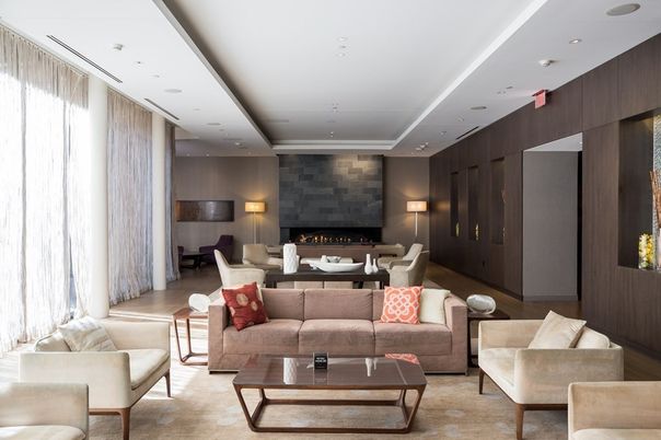 Dining room, Fireplace, Interior, Living room, Recessed Lighting, Wood Texture Flooring