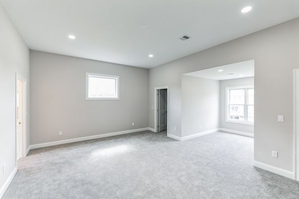 Empty room, Interior, Recessed Lighting