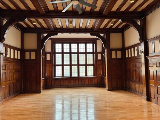 Empty room, Interior, Wooden Beams, Wooden Ceilings, Wood Texture Flooring, Wooden Walls