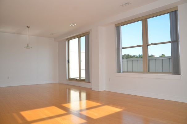 Empty room, Interior, Pendant Lights, Wood Texture Flooring