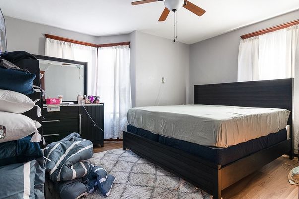 Bedroom, Interior, Wood Texture Flooring