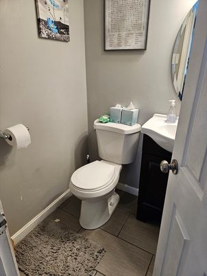 Bathroom, Interior, Wood Texture Flooring