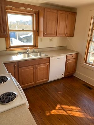 Interior, Kitchen, Wood Texture Flooring