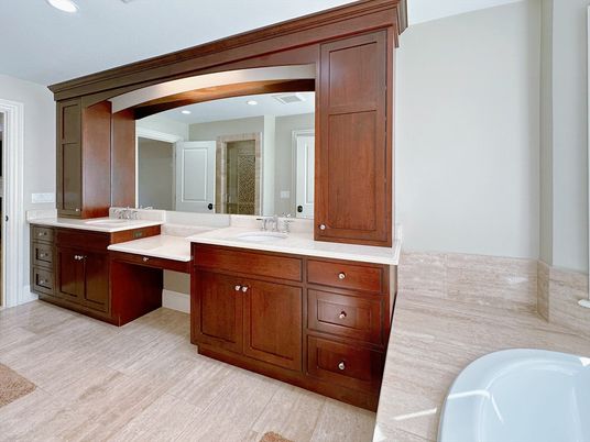 Bathroom, Dual Sink Vanities, Interior, Recessed Lighting