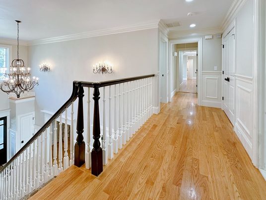 Chandelier, Interior, Recessed Lighting, Wood Texture Flooring
