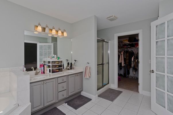 Bathroom, Dual Sink Vanities, Glass Shower, Interior, Walk-in Closets