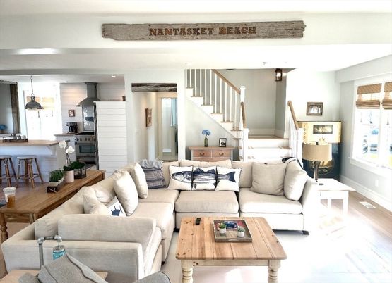 Interior, Kitchen, Living room, Pendant Lights, Recessed Lighting, Stainless Steel Appliances, Wood Texture Flooring