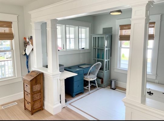 Home Office, Interior, Wood Texture Flooring