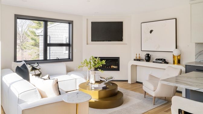 Fireplace, Interior, Living room, Wood Texture Flooring