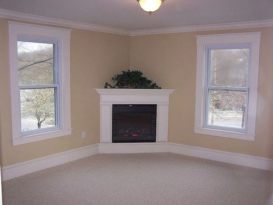 Empty room, Fireplace, Interior