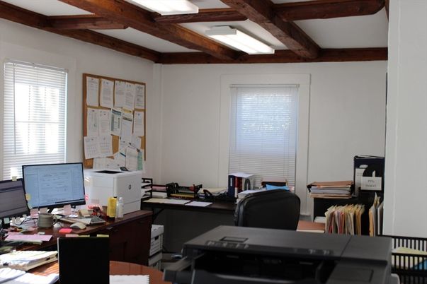 Home Office, Interior, Wooden Beams