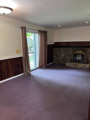 Empty room, Fireplace, Interior, Stone Walls