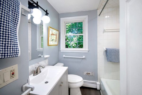 Bathroom, Interior, Wood Texture Flooring