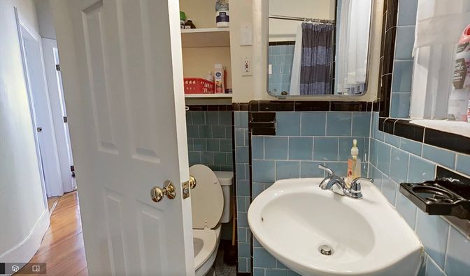 Bathroom, Interior, Wood Texture Flooring