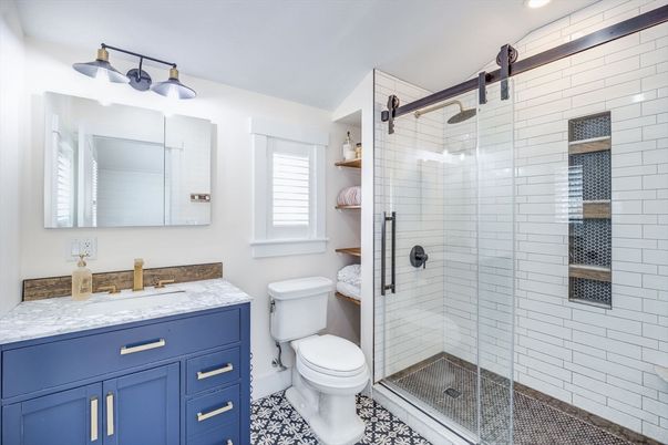 Bathroom, Glass Shower, Interior