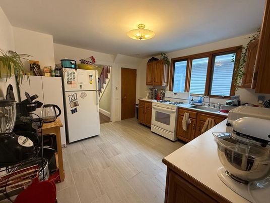 Interior, Kitchen, Wood Texture Flooring