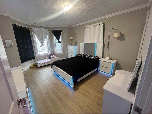 Bedroom, Interior, Wood Texture Flooring
