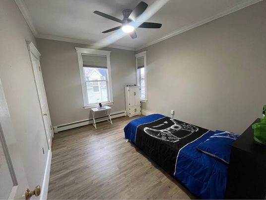 Bedroom, Interior, Wood Texture Flooring