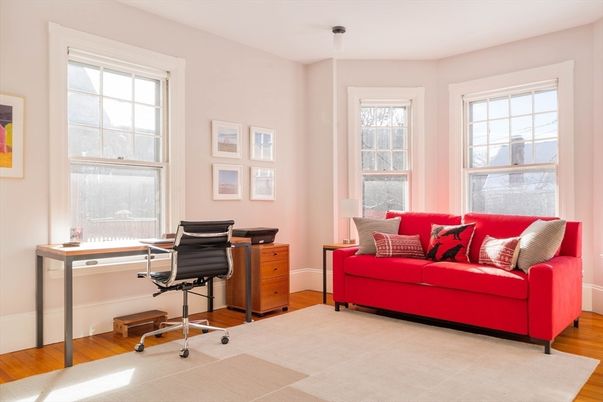 Home Office, Interior, Wood Texture Flooring