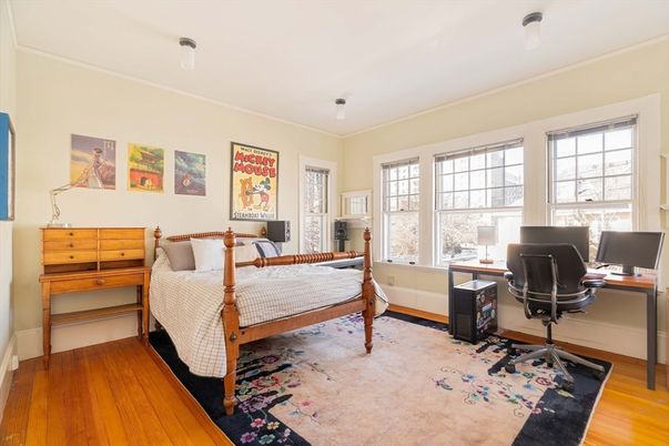 Bedroom, Home Office, Interior, Wood Texture Flooring