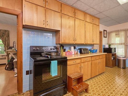 Interior, Kitchen, Wood Texture Flooring
