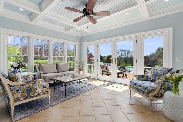 Interior, Living room, Recessed Lighting, Sun Room