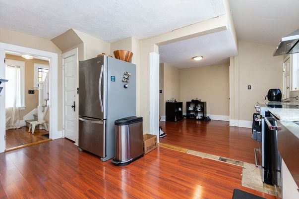 Interior, Kitchen, Wood Texture Flooring