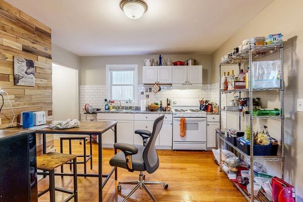 Interior, Kitchen, Wood Texture Flooring