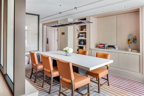 Dining room, Interior, Pendant Lights, Recessed Lighting