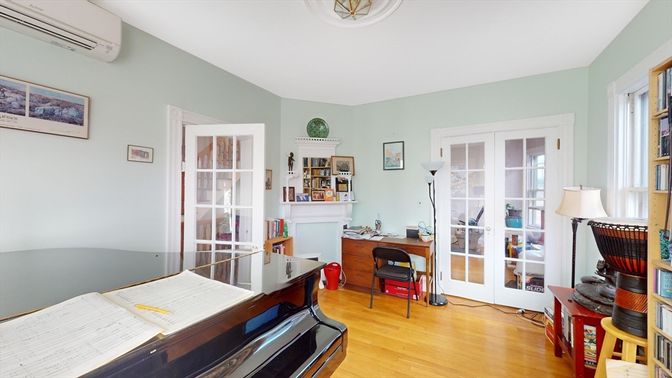 Home Office, Interior, Wood Texture Flooring