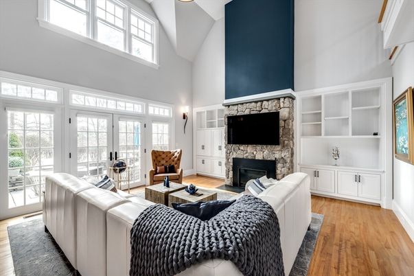 Fireplace, Interior, Living room, Wood Texture Flooring