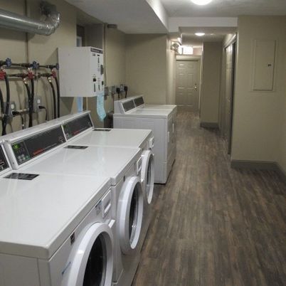 Interior, Washer, Wood Texture Flooring