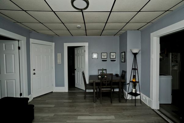 Dining room, Interior, Wood Texture Flooring
