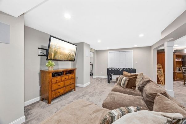 Interior, Living room, Recessed Lighting
