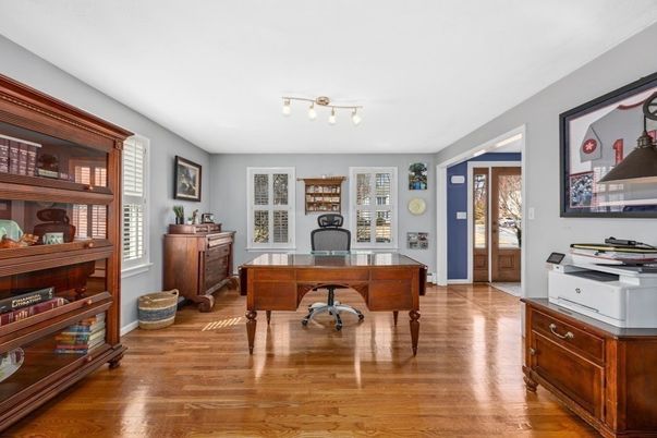 Home Office, Interior, Wood Texture Flooring